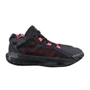 Adidas Shoes Mens 8 Athletic Trainers Dame 6 Basketball Sneakers Black Red Mid